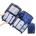 Manufacturer's Good Selling 7-Piece Travel Organizing Luggage Bag Polyester Underwear & Clothing Storage with Fashion Style