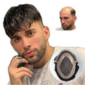 Duro Lace Dzire Lace Front & Mono 6x9 7x9 8x10 hollywood Durable Toupee Men Wig 100% Human Hair Systems Unit Male Wig