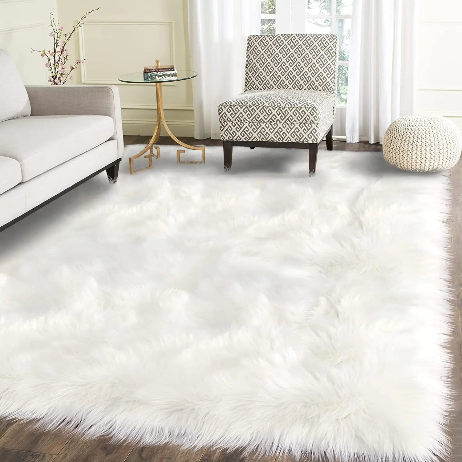 Fluffy Shaggy Area Rugs for Bedroom Shaggy Throw Rug Tapete Plush Living Room Carpet Fuzzy Shaggy Rug