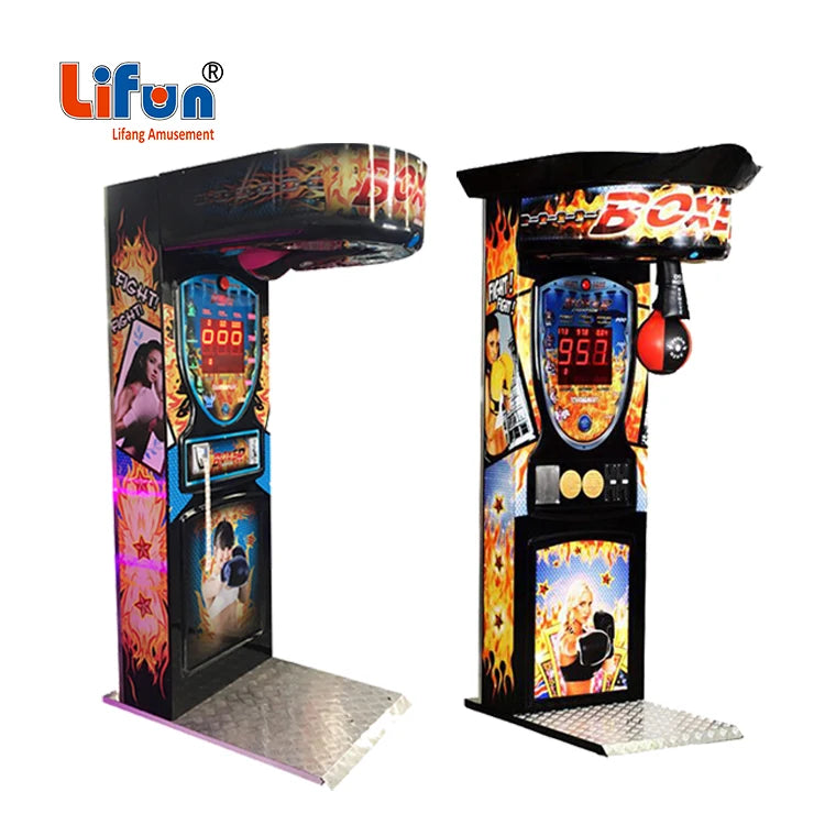 Coin-Operated Punch Boxing Arcade Game Machine Sport Prize Redemption Metal Punch Boxing Machine for Sale