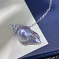 Fine Jewelry Real Freshwater Baroque Pearl Necklace 4A Baroque Pearl