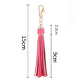 New Style Leather Tassel Car Key Chain Bag Charm Keyring Accessories Tassels DIY Keychains Charms Gift for Girls