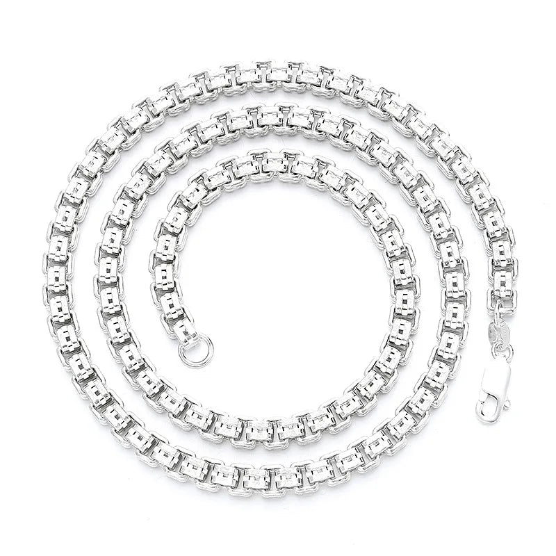 925 Sterling Silver Italian Bike Bicycle Chain Roll for Necklace Jewelry Making