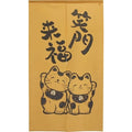 Wholesale Red Lucky Cat Noren Japanese Noren Chinese Style Door Tapestry Entrance Feng Shui Door Curtain for Room Kitchen Home