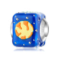 Fantasy Planet Pattern New Designer Charms 925 Sterling Sliver Enamel Beads for Women Fine Jewelry Making Charm Wholesale