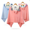 Skin Friendly Bath Towels for Kids Toddlers Beach Towel with Hood Highly Absorbent Coral Fleece Bathrobe