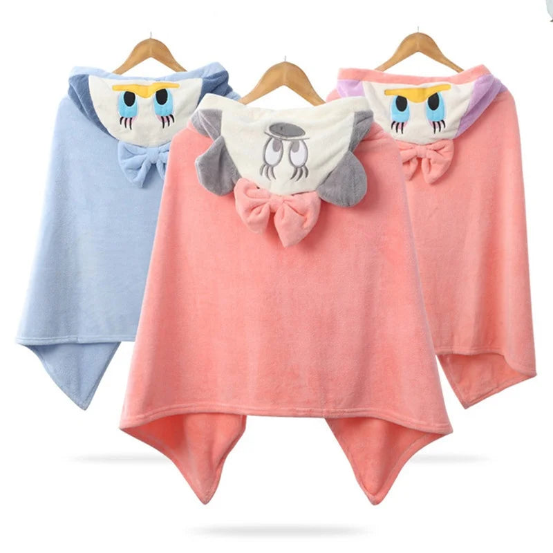 Skin Friendly Bath Towels for Kids Toddlers Beach Towel with Hood Highly Absorbent Coral Fleece Bathrobe