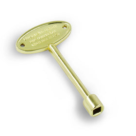 Manual Control Replacement Gas Valve Key for Gas Fire Pits Fireplaces Polished Brass Shut-Off Valve for Commercial Kitchen Use