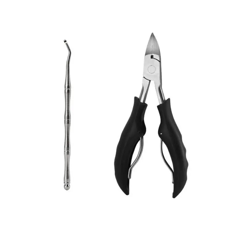 Toenail Clippers Stainless Steel Sharp Curved Blades Anti-Slip Handle Professional Nail Cutter for Men Women