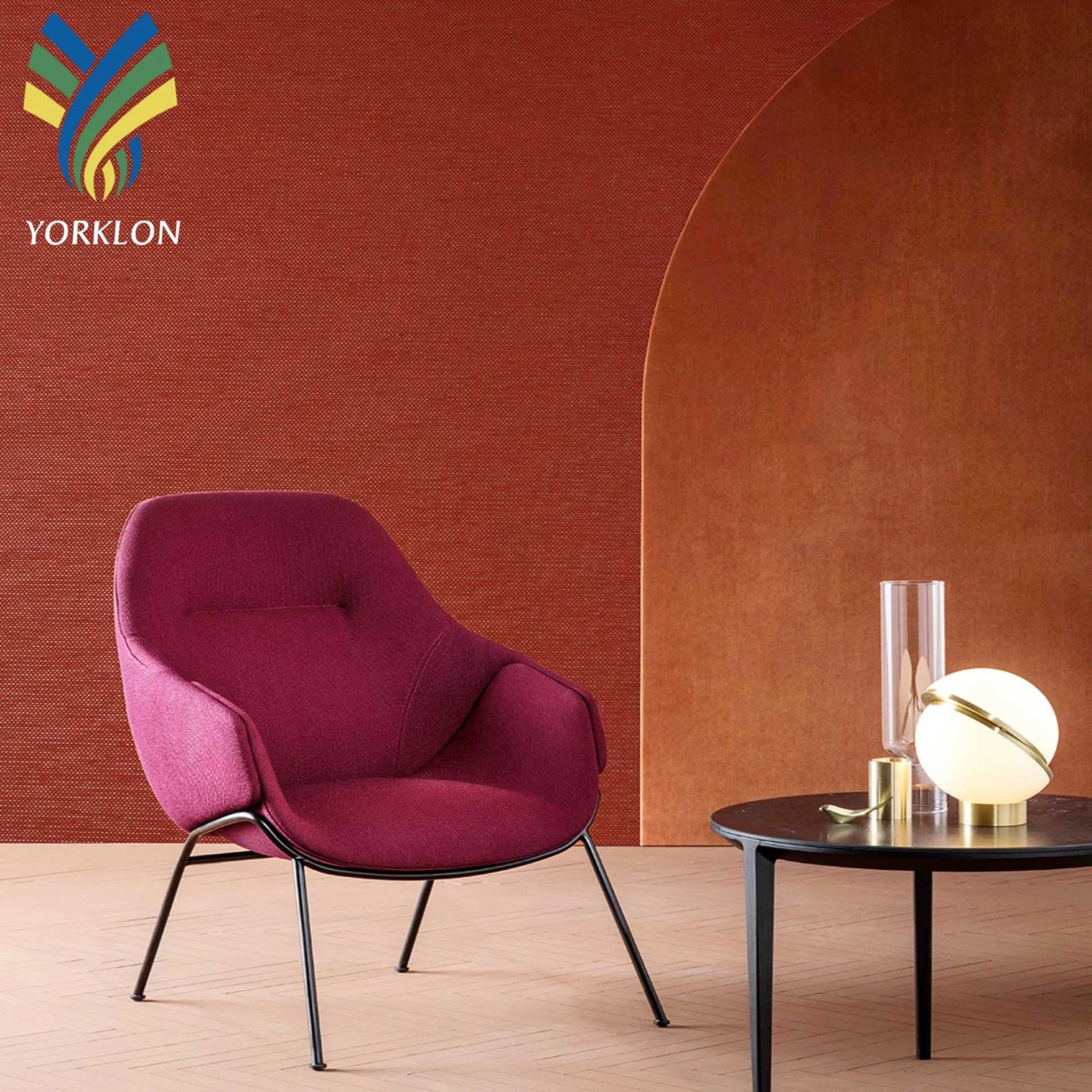 CX 7003 Modern Red Woven Wallpaper New Wall Coating for Interior Bedroom Decor Waterproof Function
