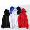 New Custom Design Logo Unisex Blank Full Face Zip Casual Men's Hoodies & Sweatshirts