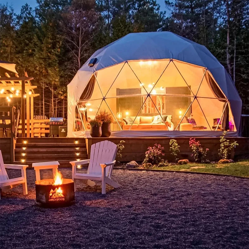 Outdoor Dining Prefab  Igloo Geodesic Dome House Tent