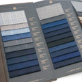 Newest Premium 100% Worsted Merino Wool Suiting Fabrics Italian Style for Men's Suit RTS Sample Book