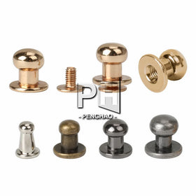 Metal Alloy Knob Screw Rivets Studs DIY Crafts Leather Belt Watchband Round Monk Head Rivets Spikes Decor Nail Buckles