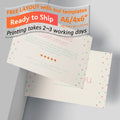 A6 / 4x6inch custom small quantity gift card flyer hangtag for festival