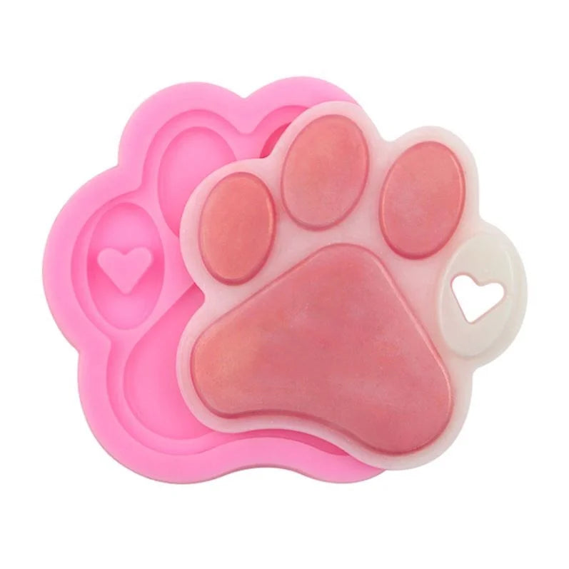 Hengya 3d Silicone Resin Mold  Diy Make Bookmark Car Aromatherapy and Elevator silicone Hand Made Mould at Cat Feet Shape