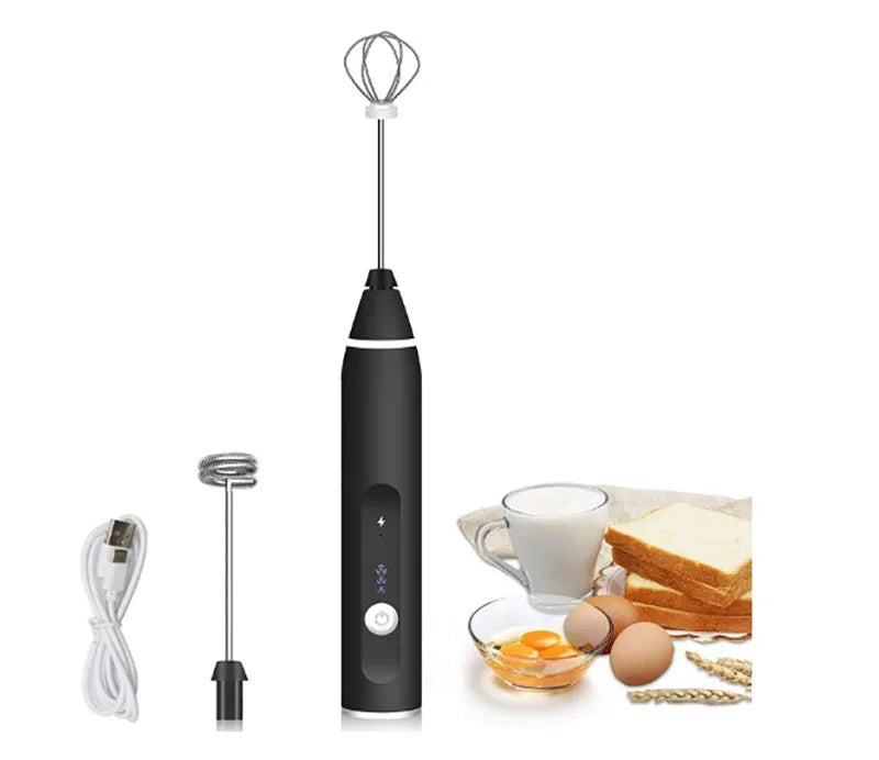 Unionpromo Handheld and Adjustable Electric USB Rechargeable Milk Frother