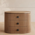 FERLY Modern Full Bedroom Furniture Set Drawer Bedside Table Bedroom Oak Closed Nightstand