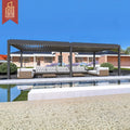 Modern Motorized Bioclimatic 3X3m 3X4m 4X4m 6x4m Louvered Roof Pergola Motorized Waterproof Aluminum Outdoor for Garden Pergola