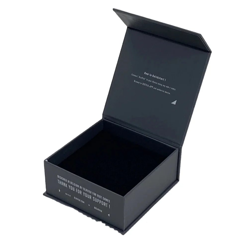 Customized Luxury Rigid Cardboard Magnetic Gift Packaging Paper Box Logo Embossing Matt Lamination Foam Photo Frame Recycled