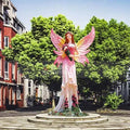 Hot Sale Resin Cartoon Sculpture Fiberglass Flower Fairies Sculpture for Garden Park Decor
