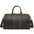 RTS Vintage Crazy-Horse Leather Travel Duffel Bag Large Capacity Waterproof Casual Sports Messenger Strong Durable Zipper