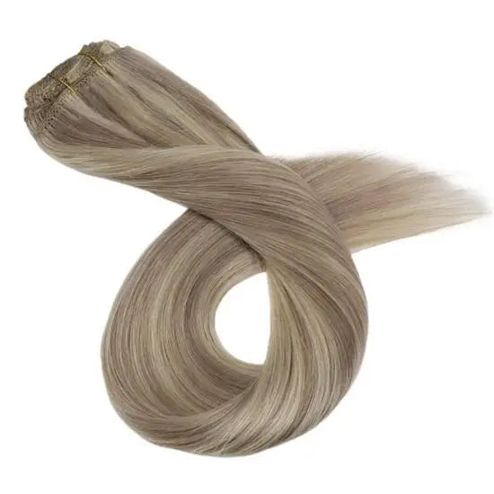 Wholesale Virgin Brazilian Silky Straight Human Hair Clip in Hair Extensions Remy Human Hair