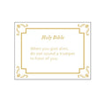 Christian New Testament When You Give Alms Acrylic Bible Reading Card As Gift Card for