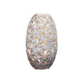 The Family Decorates Luxurious Egg-shaped Crystal Glass Vases