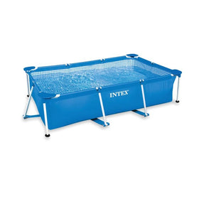 B02 Whole Sale INTEX 28271 Metal Rectangular Frame Pool 2.60m X 1.60m X 65cm Intex Swimming Ground Pool Pcp Piscinas