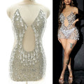 New Design Shiny Full Stone Panel Dangle Crystal Beading Bodice Rhinestone Applique for Bridal WDP-533 MegaBDM