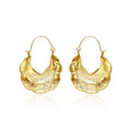 Vintage Hoop Earrings Punk Water Drop Heavy Metal Alloy Earrings Jewelry for Women