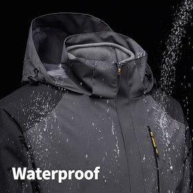 Custom logo 3 in 1 Detachable Two-piece Fleece Iner Stain Prevention Windproof and Waterproof Winter Jacket Men