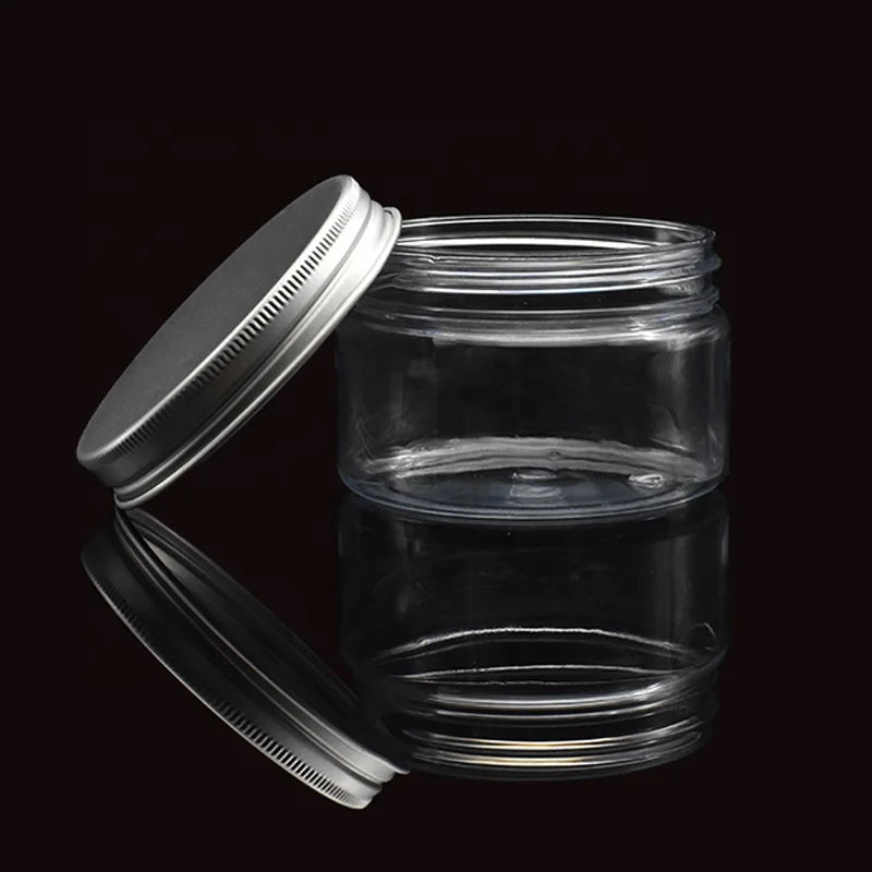 Wholesale Spot 50g 100g 200g Transparent PET Plastic Bottle Hairspray Cosmetic Packaging Box Tea Coffee Bean Storage Sealed Jar