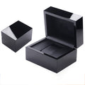 Wholesale Luxury Black Wooden Clamshell Gift Display Watch Box with Custom logo Watch Packaging Box