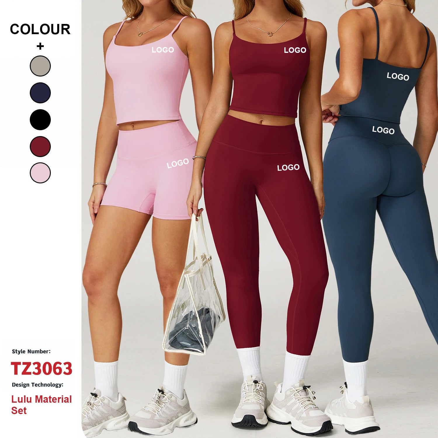 Custom High-Quality Yoga Clothes Women'S Tight High-Waisted Hip-Lifting Yoga Leggings Wear Gym Running Sports Fitness Yoga Set