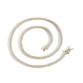 Hot Selling Fashion 2mm Cz Prong Setting Brass 1 Row Tennis Chain Necklace