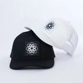 5 Panel Snap Back Trucker CapFlat Brim Trucker Hats Mesh Hattrucker Hats with the Woven Patch logo