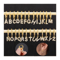 Fashion Jewelry Gold Plated Zircon Waterproof Hand Letter 26 Letter Stud Earrings Designer Brand YIMEILI
