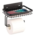 New Design Modern Black Bathroom Toilet Classy Wall Mounting Metal Tissue Paper Holder