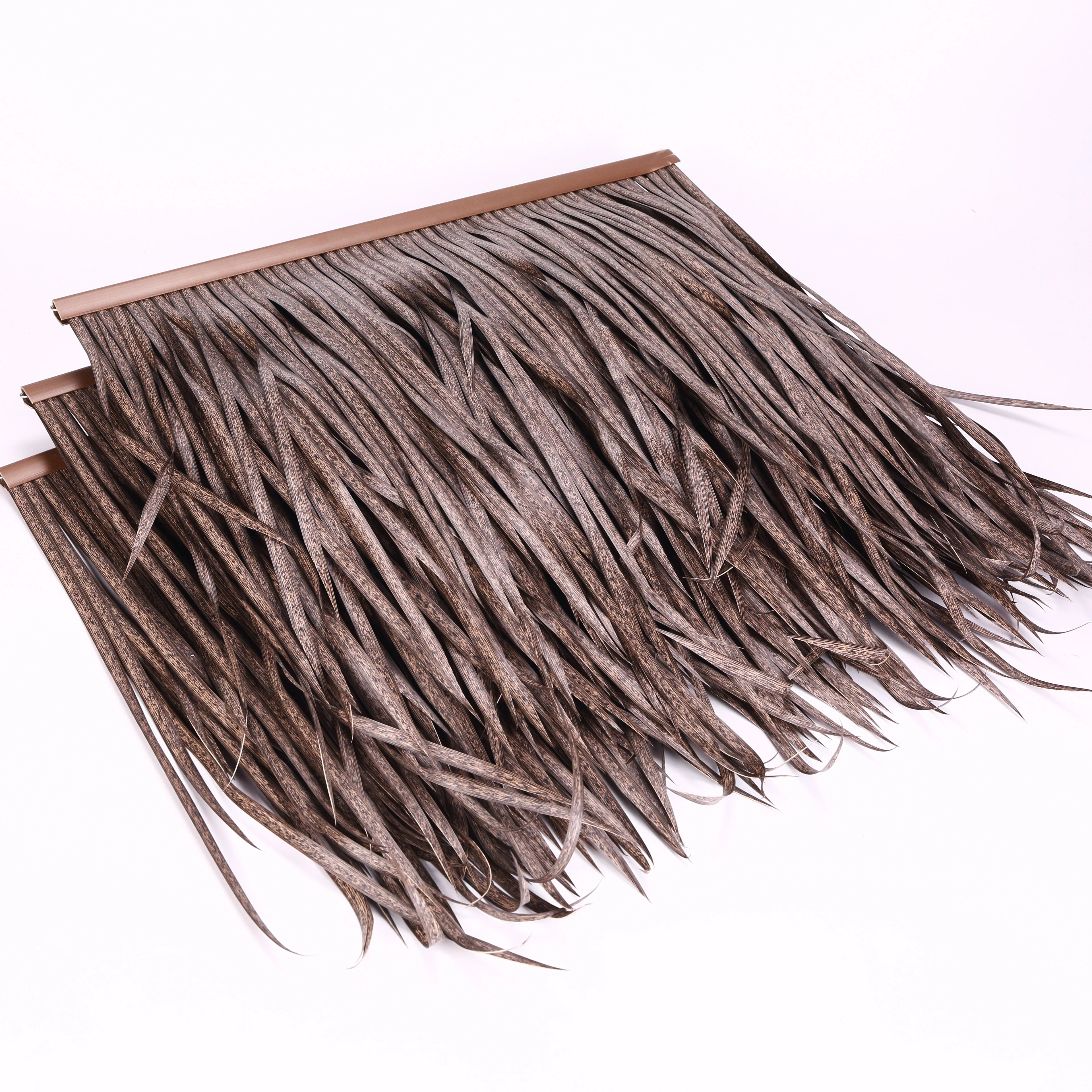 Good Selling Roofing Inside Style for Bar Roof Fireproof Artificial Synthetic Palm Thatch Weaving