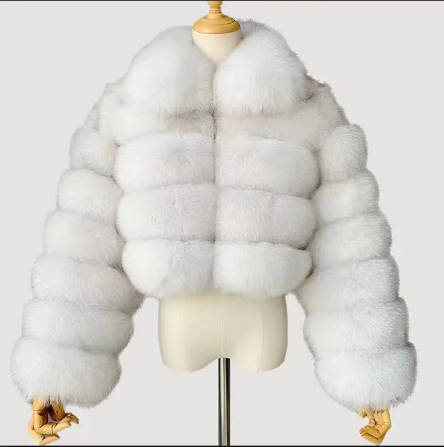 Factory Direct Wholesale Fur Coat Women Fur Coat  Jacket Winter Genuine  Fur Coat