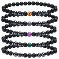 2022 Anti Swelling Slimming Anklet Lymphatic Drainage Magnetic Black Hematite Stone Beads Anklet