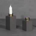 Shiny Brass Floor Candelabra Metal Handmade Leather Candle Holder Candle Stand Wedding Event Candle Sticks Party Candelabrum