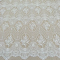 Wholesale Ivory Embroidery Bridal Korea Lace swiss Lace Fabric Wholesale White Dress Lace Fabrics