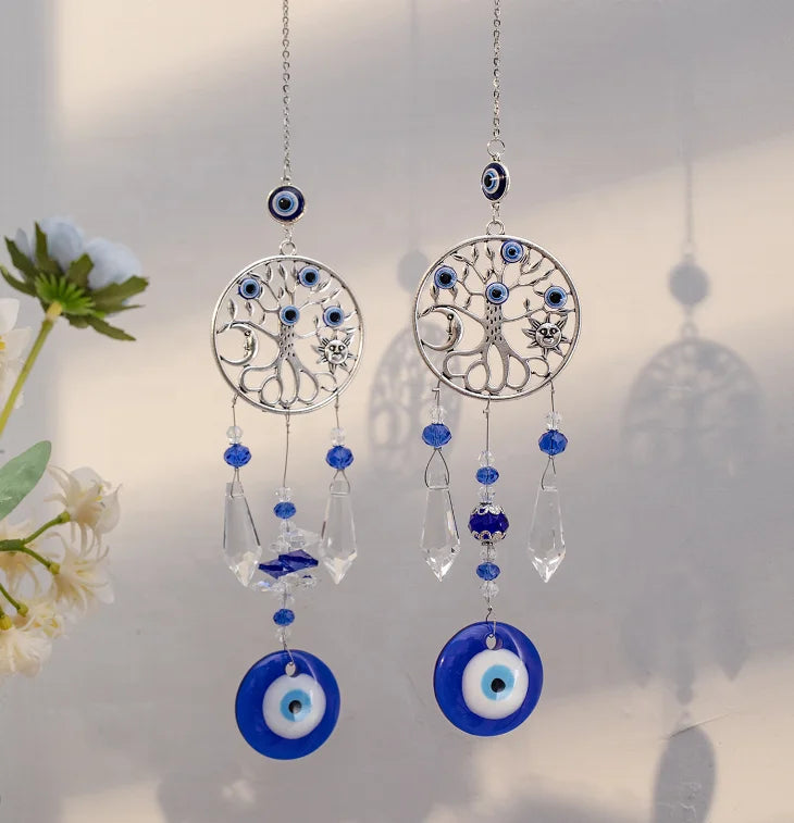 Tree of Life Devil's Eye Sun Catcher Window Decoration Home Decorations Garden Crafts Wall Decor Sun Catcher