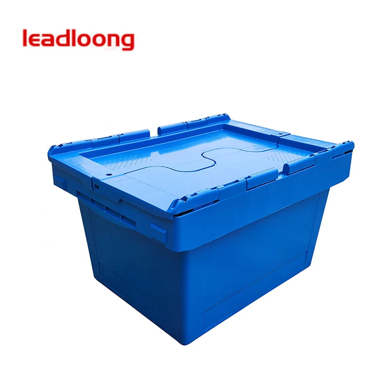 Plastic Solid Box Foldable Collapsible Transport Crate with Vented Design Eco-friendly Material Customized Color