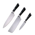 Online Best-Selling 3-Piece Kitchen Knife Set High-Grade Stainless Steel Modern Chinese Design Plastic Handle Chefs Food Use