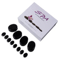 Wholesale Natural Stone for Spa Body Massage Volcanic Massage Stone with Box 16pcs Black Hot Stone Massage Set