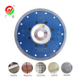 GJ Premium Quality With Flange 7 Inch 180mm Fast Cutting Turbo Saw Blade Granite Marble Concrete Diamond Circular Saw Blade